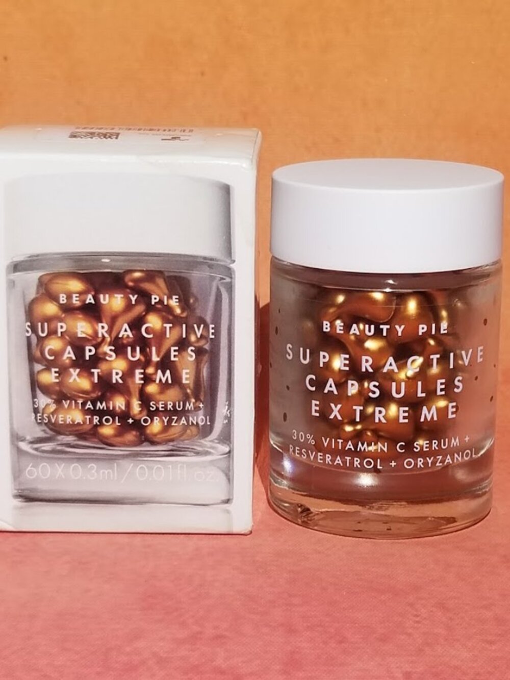 BEAUTY PIE Superactive Capsules Extreme- Serum w/Vitamin C/Resveratrol/Oryzanol